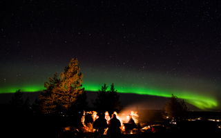 Northern Lights "hunt" & bonfire evening